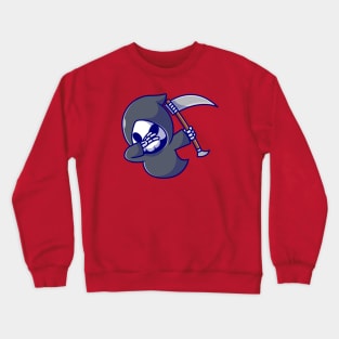 Cute Grim Reaper Dabbing Cartoon Crewneck Sweatshirt